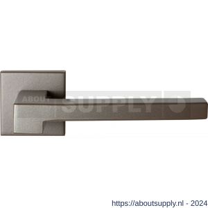 GPF Bouwbeslag Anastasius 3160.A3-02R Raa deurkruk gatdeel op vierkante rozet 50x50x8 mm rechtswijzend Mocca blend - S21010195 - afbeelding 1