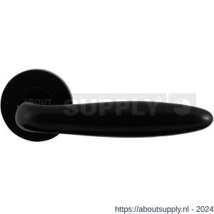 GPF Bouwbeslag Entree 620VZ Sigaar model deurkruk op rozet 53x6 mm zwart egaal - S21009299 - afbeelding 1