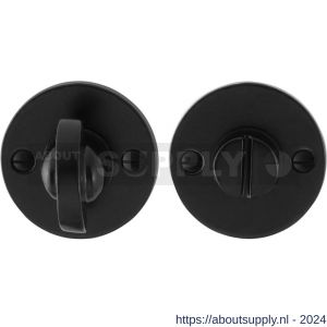 GPF Bouwbeslag Smeedijzer 6910.05 toiletgarnituur rond 51x4 mm stift 8 mm smeedijzer zwart - S21003863 - afbeelding 1