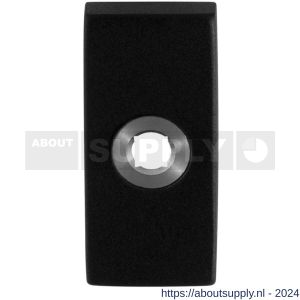 GPF Bouwbeslag ZwartWit 8100.01L rozet rechthoekig 70x32x10 mm linkswijzend zwart - S21008300 - afbeelding 1