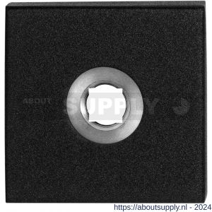 GPF Bouwbeslag ZwartWit 8100.02 rozet vierkant 50x50x8 mm zwart - S21003678 - afbeelding 1