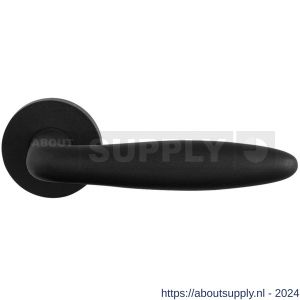 GPF Bouwbeslag Entree 820VZ Sigaar model deurkruk op rozet 53x6 mm zwart structuur - S21009307 - afbeelding 1