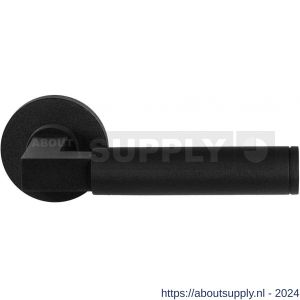 GPF Bouwbeslag ZwartWit 8213.61-00 Kuri deurkruk op ronde rozet 50x8 mm zwart - S21009322 - afbeelding 1