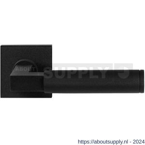 GPF Bouwbeslag ZwartWit 8213.61-02 Kuri deurkruk op vierkante rozet 50x50x8 mm zwart - S21009324 - afbeelding 1