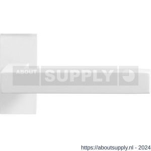 GPF Bouwbeslag ZwartWit 8218.62-01 Zaki+ deurkruk op rechthoekige rozet 70x32x10 mm wit - S21013959 - afbeelding 1