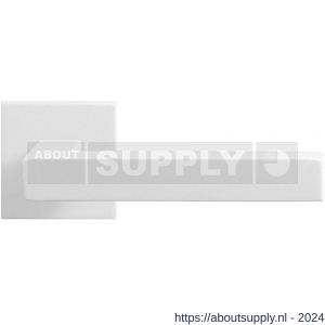 GPF Bouwbeslag ZwartWit 8218.62-02 Zaki+ deurkruk op vierkante rozet 50x50x8 mm wit - S21013960 - afbeelding 1