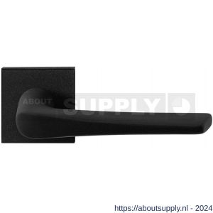 GPF Bouwbeslag ZwartWit 8230.61-02 Tiki deurkruk op vierkante rozet 50x50x8 mm zwart - S21009345 - afbeelding 1