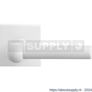 GPF Bouwbeslag ZwartWit 8237.62-02R Hipi deurkruk op vierkante rozet 50x50x8 mm rechtswijzend wit - S21013996 - afbeelding 1