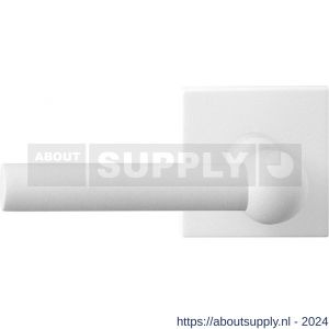 GPF Bouwbeslag ZwartWit 8237.62-02L Hipi deurkruk op vierkante rozet 50x50x8 mm linkswijzend wit - S21013995 - afbeelding 1