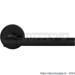 GPF Bouwbeslag ZwartWit 8244.61-00 Hipi Deux deurkruk op ronde rozet 50x8 mm zwart - S21009373 - afbeelding 1