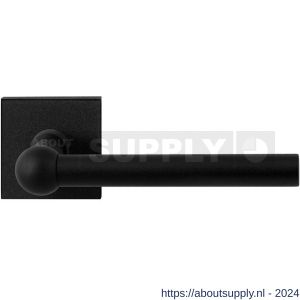 GPF Bouwbeslag ZwartWit 8245.61-02 Hipi deurkruk op vierkante rozet 50x50x8 mm zwart - S21009376 - afbeelding 1