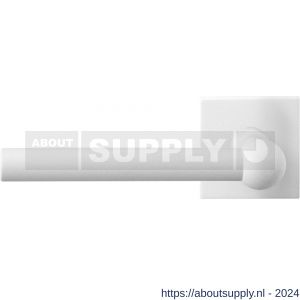 GPF Bouwbeslag ZwartWit 8247.62-02L Hipi deurkruk op vierkante rozet 50x50x8 mm linkswijzend wit - S21014026 - afbeelding 1