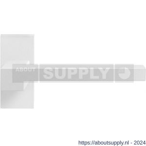 GPF Bouwbeslag ZwartWit 8287.62-01 Raa deurkruk op rechthoekige rozet 70x32x10 mm wit - S21014045 - afbeelding 1