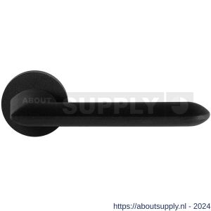GPF Bouwbeslag ZwartWit 8290.61-00 Wini deurkruk op ronde rozet 50x8 mm zwart - S21009398 - afbeelding 1