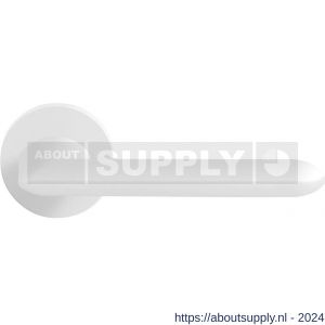 GPF Bouwbeslag ZwartWit 8292.62-00 Wini deurkruk op ronde rozet 50x8 mm wit - S21014051 - afbeelding 1