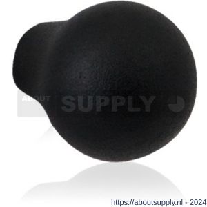 GPF Bouwbeslag ZwartWit 8500.25 meubelknop rond 25 mm hoogte 33 mm zwart - S21005420 - afbeelding 1
