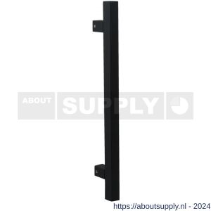 GPF Bouwbeslag ZwartWit 8602.61 deurgreep GPF10 vierkant 22x400/300 mm hoogte 55 mm zwart met enkel- en dubbelzijdige bevestiging - S21003239 - afbeelding 1