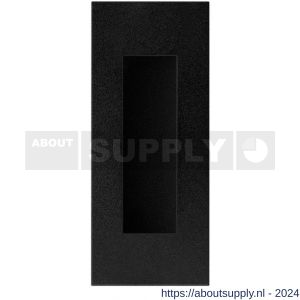 GPF Bouwbeslag ZwartWit 8715.61B schuifdeurkom rechthoekig 120x50 mm zwart - S21004563 - afbeelding 1