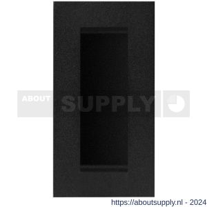 GPF Bouwbeslag ZwartWit 8717.61A schuifdeurkom rechthoekig 102x51 mm zwart - S21007588 - afbeelding 1