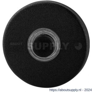 GPF Bouwbeslag ZwartWit 8826.09 deurbel beldrukker rond 50x8 mm met zwarte button zwart - S21000172 - afbeelding 1