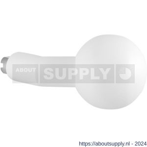 GPF Bouwbeslag ZwartWit 8859.62 S5 verkropte kogelknop 55x16 mm voor veiligheidsschilden vast met wisselstift wit - S21008608 - afbeelding 1