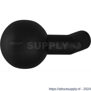 GPF Bouwbeslag ZwartWit 8953.61 S2 verkropte kogelknop 55 mm vast met knopvastzetter zwart - S21008660 - afbeelding 1