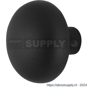 GPF bouwbeslag GPF8957.61 zwart paddenstoel deurknop 65 mm vast met metaalschroef M10 - Y21011036 - afbeelding 1