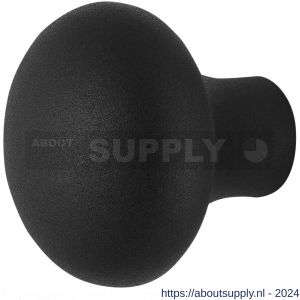 GPF bouwbeslag GPF8959.61 zwart paddenstoel deurknop 52 mm vast met metaalschroef M10 - Y21011038 - afbeelding 1