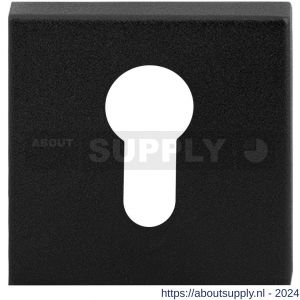 GPF Bouwbeslag ZwartWit 9387.61 Inside veiligheids binnenrozet vierkant 54 mm SKG*** zwart - S21012902 - afbeelding 1