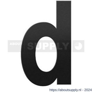 GPF Bouwbeslag ZwartWit 9800.61.0156-d letter d 156 mm zwart - S21010782 - afbeelding 1