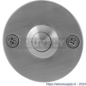 GPF Bouwbeslag RVS 9827.06 deurbel beldrukker rond 50x2 mm met RVS button RVS mat geborsteld - S21000189 - afbeelding 1