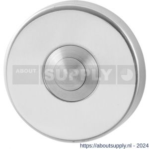 GPF Bouwbeslag RVS 9827.40 deurbel beldrukker rond 50x8 mm met RVS button RVS gepolijst - S21000192 - afbeelding 1