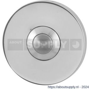 GPF Bouwbeslag RVS 9827.45 deurbel beldrukker rond 50x6 mm met RVS button RVS gepolijst - S21005990 - afbeelding 1