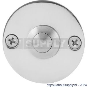 GPF Bouwbeslag RVS 9827.46 deurbel beldrukker rond 50x2 mm met RVS button RVS gepolijst - S21000195 - afbeelding 1