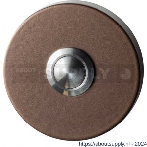 GPF Bouwbeslag Anastasius 9827.A2.1100 deurbel beldrukker rond 50x8 mm met RVS button Bronze blend - S21008988 - afbeelding 1