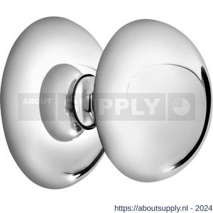 Mandelli1953 0284 deurknop op rozet 51x6 mm chroom - S21013419 - afbeelding 1