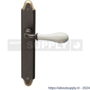 Mandelli1953 640 BB56 Melody deurkruk op langschild 260x47 mm BB 56 mm antiek brons - S21013453 - afbeelding 1