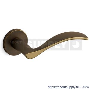 Mandelli1953 711 Zen deurkruk op rozet 51x6 mm mat brons - S21009183 - afbeelding 1