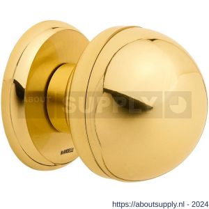 Mandelli1953 0854 deurknop 50 mm op rozet 51x6 mm messing gepolijst - S21013675 - afbeelding 1