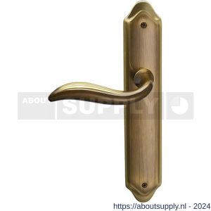 Mandelli1953 980L PC85 Plisse deurkruk gatdeel op langschild 260x47 mm PC 85 mm linkswijzend mat brons - S21013691 - afbeelding 1