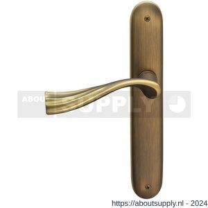 Mandelli1953 990L BB72 River deurkruk gatdeel op langschild 238x40 mm BB 72 mm linkswijzend mat brons - S21013713 - afbeelding 1