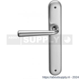 Mandelli1953 S90L Special deurkruk gatdeel op langschild 238x40 mm blind linkswijzend chroom-satin mat chroom - S21012148 - afbeelding 1