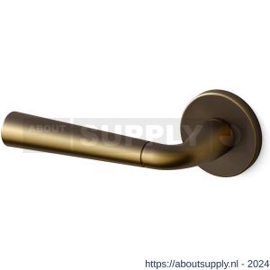 Mandelli1953 S91L Special deurkruk gatdeel op rozet 51x6 mm linkswijzend mat brons - S21011677 - afbeelding 1