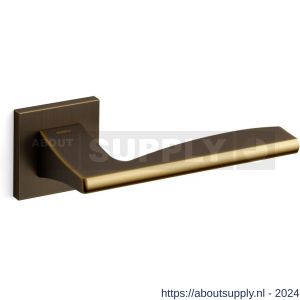 Mandelli1953 1031 Link deurkruk op rozet 50x50x6 mm mat brons - S21009028 - afbeelding 1