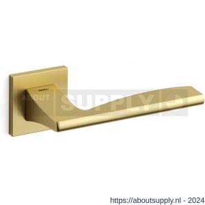 Mandelli1953 1031 Link deurkruk op rozet 50x50x6 mm satin mat messing - S21009027 - afbeelding 1