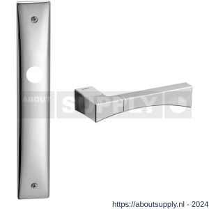 Mandelli1953 1170R BB56 Life deurkruk gatdeel op langschild 238x40 mm BB 56 mm rechtswijzend satin mat chroom-chroom - S21012114 - afbeelding 1