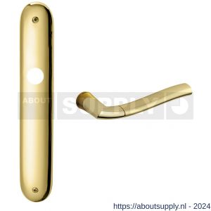 Mandelli1953 1180 Chio deurkruk op langschild 238x40 mm blind messing gepolijst-satin mat messing - S21012018 - afbeelding 1