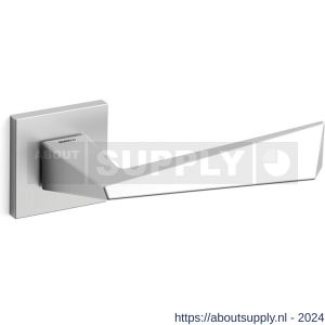 Mandelli1953 1251L Piramid deurkruk gatdeel op rozet 50x50x6 mm linkswijzend satin mat chroom - S21009682 - afbeelding 1