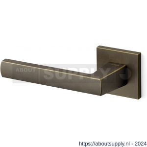 Mandelli1953 1291L Fan deurkruk gatdeel op rozet 50x50x6 mm linkswijzend Imperial brons - S21009688 - afbeelding 1