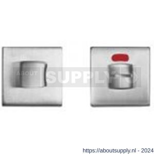 Mandelli1953 1291/115RFV-RW toiletgarnituur vierkant 50x6 mm met rood-wit indicator chroom - S21011708 - afbeelding 1